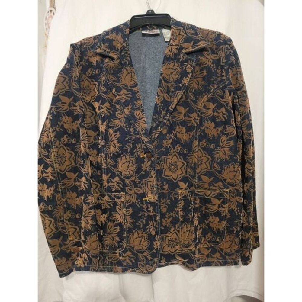 Vintage Bill Bass Floral Textured‎ Blazer